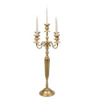 5 Lt Candelabra 100cm Brass